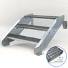 Stahltreppe 3 Stufen bis Höhe 64 cm, Laufbreite : 80 cm Produktbild-Vorschau 2