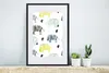 MuchoWow® MuchoWow® Gerahmtes Poster Zebra - Kaktus - Weiß Produktbild-Vorschau 4