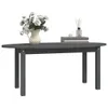 vidaXL Couchtisch Grau 110x55x45 cm Massivholz Kiefer Produktbild-Vorschau 4