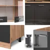 Vicco Singleküche R-Line, 140 cm ohne Arbeitsplatte, Produktbild-Vorschau 5