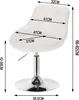 WOLTU 2er-Set Barhocker Tresenhocker Barsessel mit Produktbild-Vorschau 3