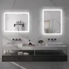 HOMCOM Zrcadlo do koupelny s osvětlením 90 x 70 cm, LED Náhled obrázku produktu 9