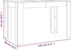vidaXL Tavolo da pranzo grigio Sonoma 120x60x76 cm Anteprima dell’immagine prodotto 8