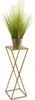 Howhomely Tabouret de fleurs en métal doré 70 cm - flower Voir les images du produit 4