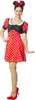 Minnie Maus Damen Kostüm Gr. 36-48 – Rot -Schwarz- Weiß Gr. Produktbild-Vorschau 3