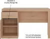 Büro Schreibtisch SANFORD-129 in Eiche hell Nb., B/H/T: ca. Produktbild-Vorschau 2