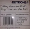 C-RING Klammer Hog RING 11GLF40 HR45 GALFAN 11GA hochfest Produktbild-Vorschau 4