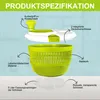 Salatschleuder 5L Salad Spinner Mit Deckel Salatschleudern Produktbild-Vorschau 3
