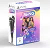 A product box for a PS5 game called 'Let's Sing 2024' which includes two microphones. Produktbild-Vorschau