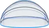 A transparent dome-shaped cover with blue trim and black support lines, likely for a pool. Náhled obrázku produktu