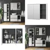 Badspiegelschrank Vicco Viola Weiß/Anthrazit 100 x 75 cm, Produktbild-Vorschau 8