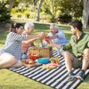 Picknickdecke 200x200cm Wasserdicht und Isoliert Reisedecke Produktbild-Vorschau 6