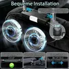 Doppelkopf Auto Ventilator USB 3 Geschwindigkeiten mit LED Produktbild-Vorschau 2