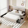 Letto imbottito INONEFT, 160x200 cm, con 4 cassetti. Letto Anteprima dell’immagine prodotto 11