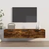 vidaXL Nástěnná skříňka Smoked Oak 102x30x20 cm Materiál Náhled obrázku produktu 2