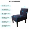 Stretch Armless Chair Cover, vodoodpudivý žakárový kryt Náhled obrázku produktu 6