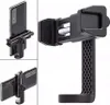 A product shot of a black phone holder with a smartphone attached, shown from multiple angles. Produktbild-Vorschau