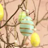 com-four® 24x Ostereier zum Aufhängen - Osterdeko aus Holz Produktbild-Vorschau 3