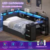 Lit de jeunesse AODEMOKO avec éclairage LED et station de Voir les images du produit 6