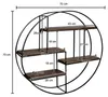 FineBuy Wandregal 70x70x18 cm Mango Massivholz / Metall Produktbild-Vorschau 7