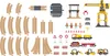 LUPILU Holz Eisenbahnset Baustelle Kinder Spiel59 tlg. Produktbild-Vorschau 2