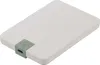A white external hard drive with a green accent featuring a USB-C port and a logo. Náhľad obrázku produktu