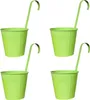 Blumentöpfe 4 Stück Hängetöpfe Grün 16 cm Produktbild-Vorschau 1
