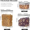 Set di barattoli ermetici con 24 etichette, senza BPA, nero Anteprima dell’immagine prodotto 2