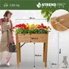 Strend Pro Zahradní záhon, 84x40x98 cm, dřevo, vyvýšený Náhled obrázku produktu 12