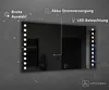 Batteriebetriebener LED Spiegel 110x50 cm - Badspiegel mit Produktbild-Vorschau 4