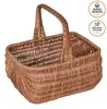 Panier en osier de style hollandais, tissé à la main avec Voir les images du produit 1