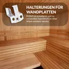 Befestigungsklammer für Wandpaneele Stahlklammern 5mm KIT Produktbild-Vorschau 5