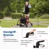 COSTWAY 2 in 1 sedia a rotelle e rollator pieghevole e Anteprima dell’immagine prodotto 5