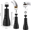 360° Drehbarer Wasserhahn-Aufsatz Schwarz | Schwenkbar mit Produktbild-Vorschau 5