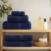 Asciugamani vidaXL Premium SOLUND, 10 pezzi, blu navy, Anteprima dell’immagine prodotto 2