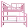Hochbett 90 x 200 cm aus Metall mit Stauraumleiter – Produktbild-Vorschau 8