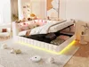 Gestoffeerd bed 140x200 cm, slaapbank met LED-verlichting, Productafbeelding-voorbeeld 8