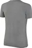 BLACK CREVICE - Damen Merino V-Neck T-Shirt | Farbe: Grau | Produktbild-Vorschau 3