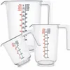 Messbecher 3er Set Kunststoff Meßkanne Meßbecher Produktbild-Vorschau 1
