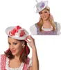 Weißer hut Hut  für Damen Damenhut Bayern Wiesn rot Produktbild-Vorschau 1