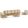 The Living Store 7-tlg. Garten-Lounge-Set Honigbraun Produktbild-Vorschau 3
