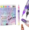 12 Farben Nageldesign Stift Set - 0.5mm Feinspitze, Produktbild-Vorschau 1