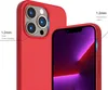 A red iPhone case is shown from two angles, highlighting its features. Anteprima dell’immagine prodotto
