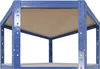 shelfplaza HOME 155x90x60 cm Eckregal in blau mit 4 Böden Produktbild-Vorschau 2