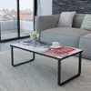 Couchtisch mit Telefonzelle-Motiv Glasplatte , Couchtische Produktbild-Vorschau 6