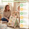 COSTWAY Dřevěný chodítko pro děti, chodítko s aktivní Náhled obrázku produktu 6