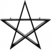 Schwarzes Pentagramm Wandregal 40cm Produktbild-Vorschau 1