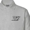 Huuraa Herren Polo Shirt Selm verliebt 3XL Sport Grey Bio Produktbild-Vorschau 2