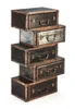 Kobolo Kofferregal Regal in Kofferoptik - braun - 5 Fächer Produktbild-Vorschau 6
