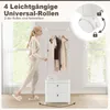 GOPLUS Kleiderständer mit Rollen, Garderobenständer mit 4 Produktbild-Vorschau 3